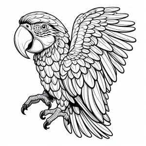 Scarlet Macaw Bird Flying π¦ποΈ