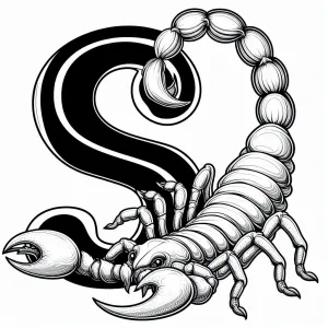 Scorpion with Letter S 🦂