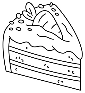Slice of Carrot Cake with Frosting and a Decorative Carrot on Top ๐ฅ๐ฐ๐๐ง