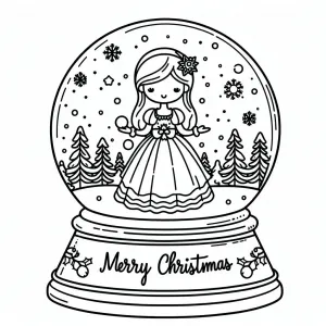 Snow Globe with Princess inside ❄️👸🏰