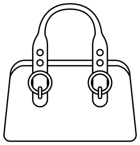 Structured Handbag with Circular Buckles 🎒👜👜