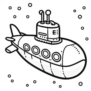 Submarine Boat Underwater Bubbles 🌊🛳️🐠
