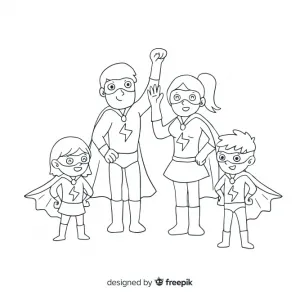 Family of Superheroes 👨‍👩‍👧‍👦🦸‍♂️🦸‍♀️ 👨‍👩‍👧‍👦🦸‍♂️🦸‍♀️