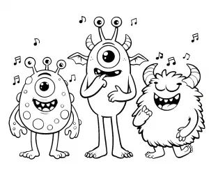 Three Monsters Singing a Song πΆπΉ
