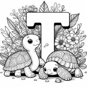 Tortoises with Letter T 🐢