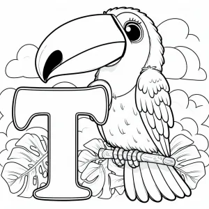 Toucan Bird with Letter T π¦ππ¨