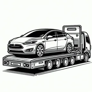 Tow Truck Towing an Electric Car 🚚⚡