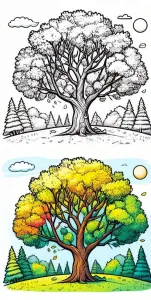 Tree at the Start of Fall Season 🌳🍂