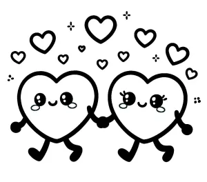 Two Happy Hearts Walking Hand in Hand 💕👫😊