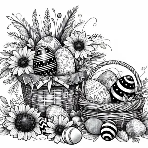 Easter Eggs in Baskets 🐣🧺