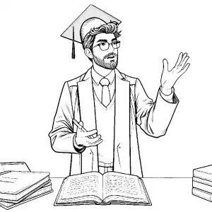 University Professor Lecturing Passionately 🎓👨‍🏫