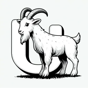 Urial with Letter U 🐑