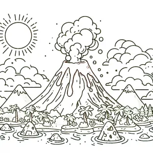 Volcano Landscape 🌋