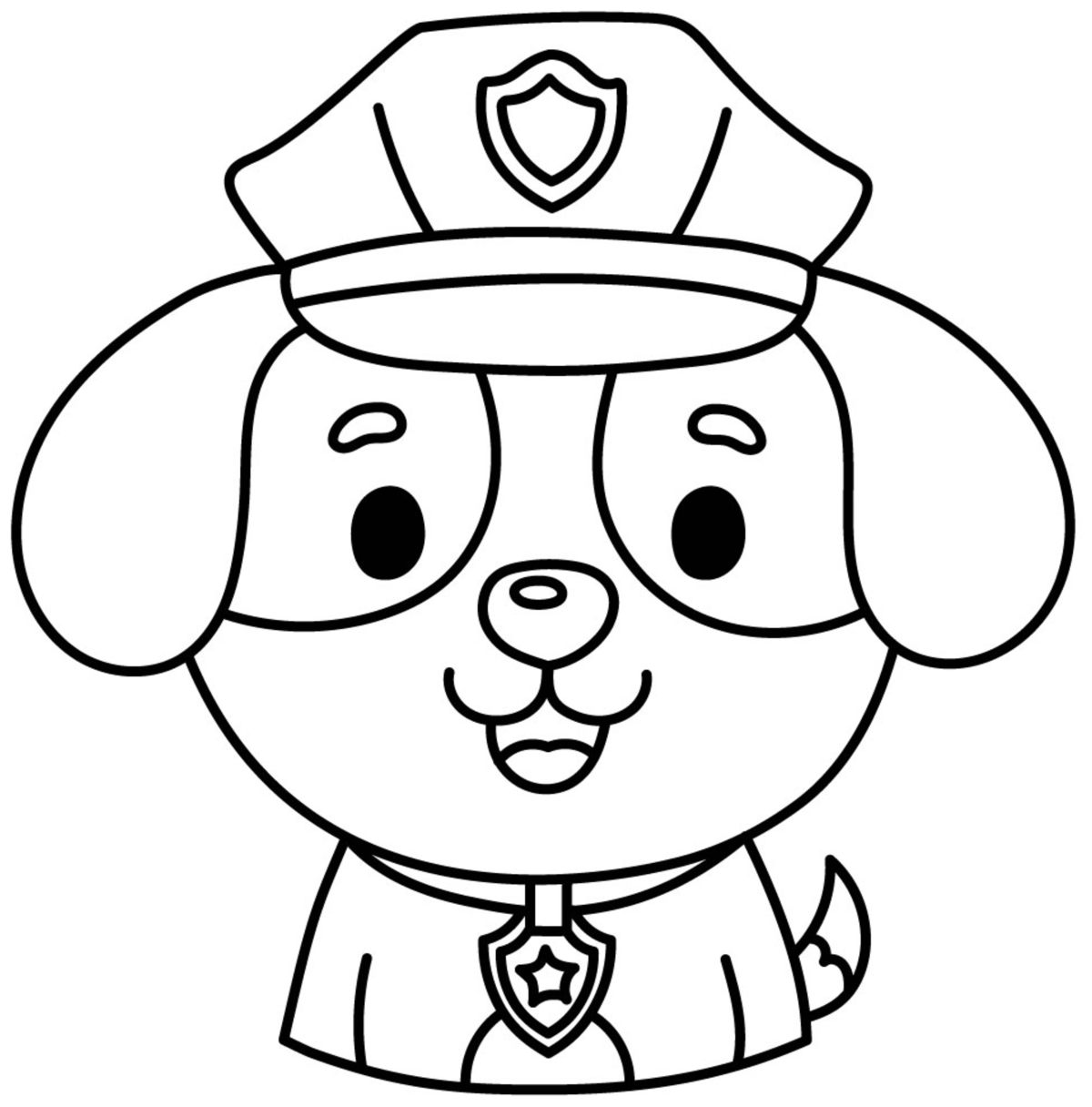 Brave Firefighter Dog with a Heroic Heart 🐶🚒🔥 Coloring Page