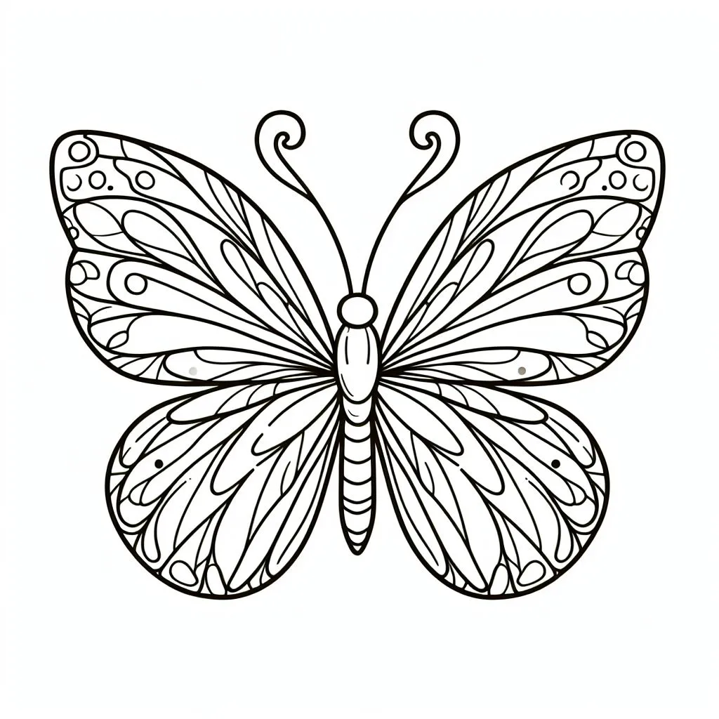 Butterfly 🦋 Coloring Page