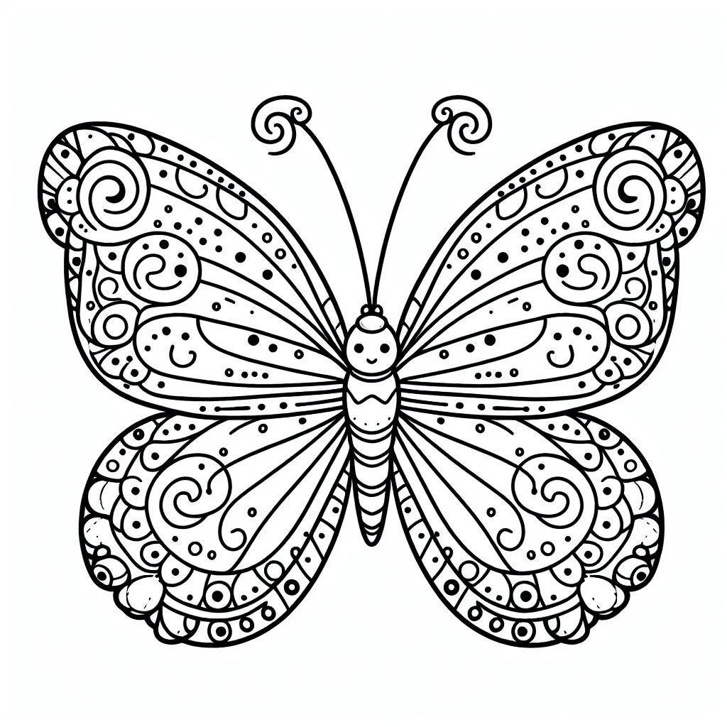 Butterfly 🦋 Coloring Page
