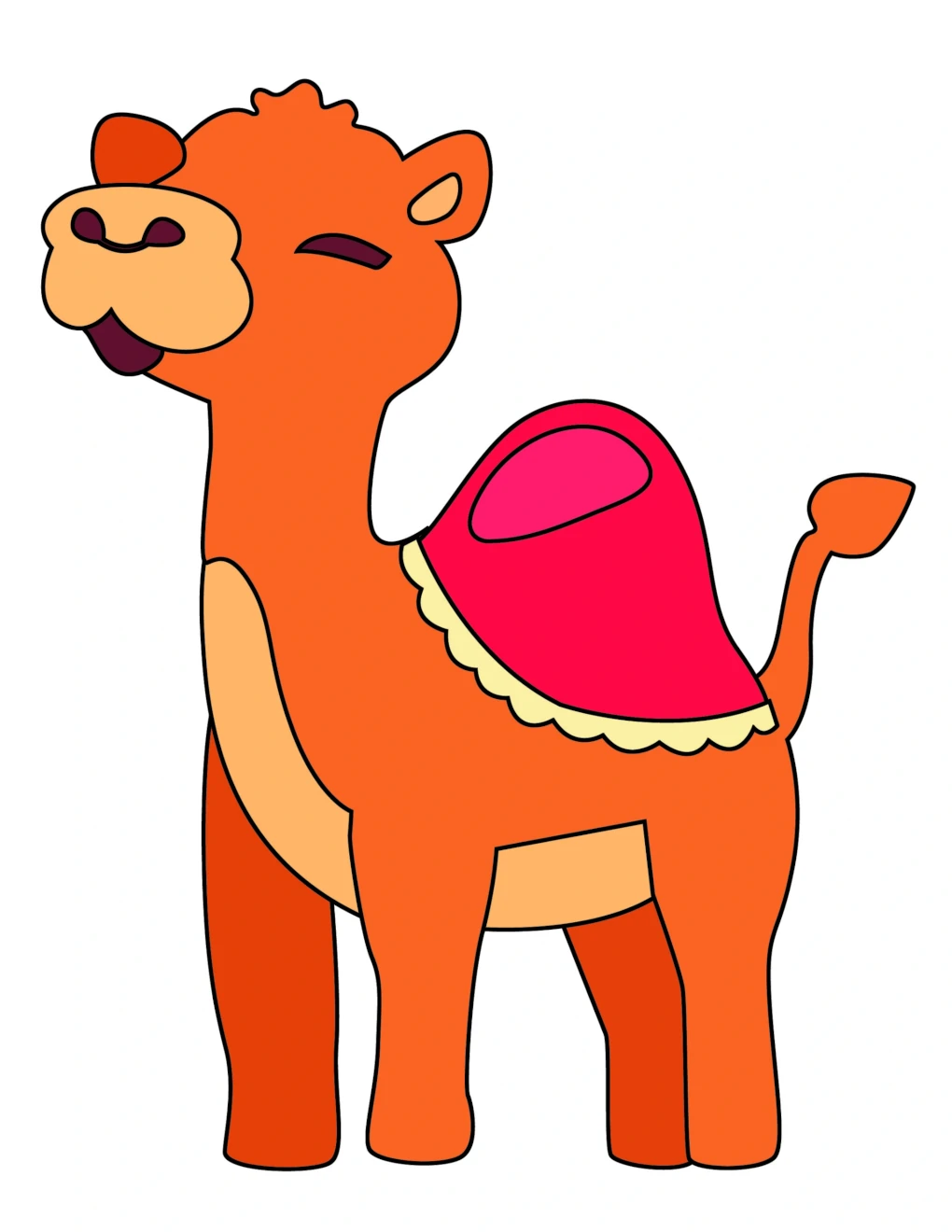 Cute Camel 🐪 Coloring Page