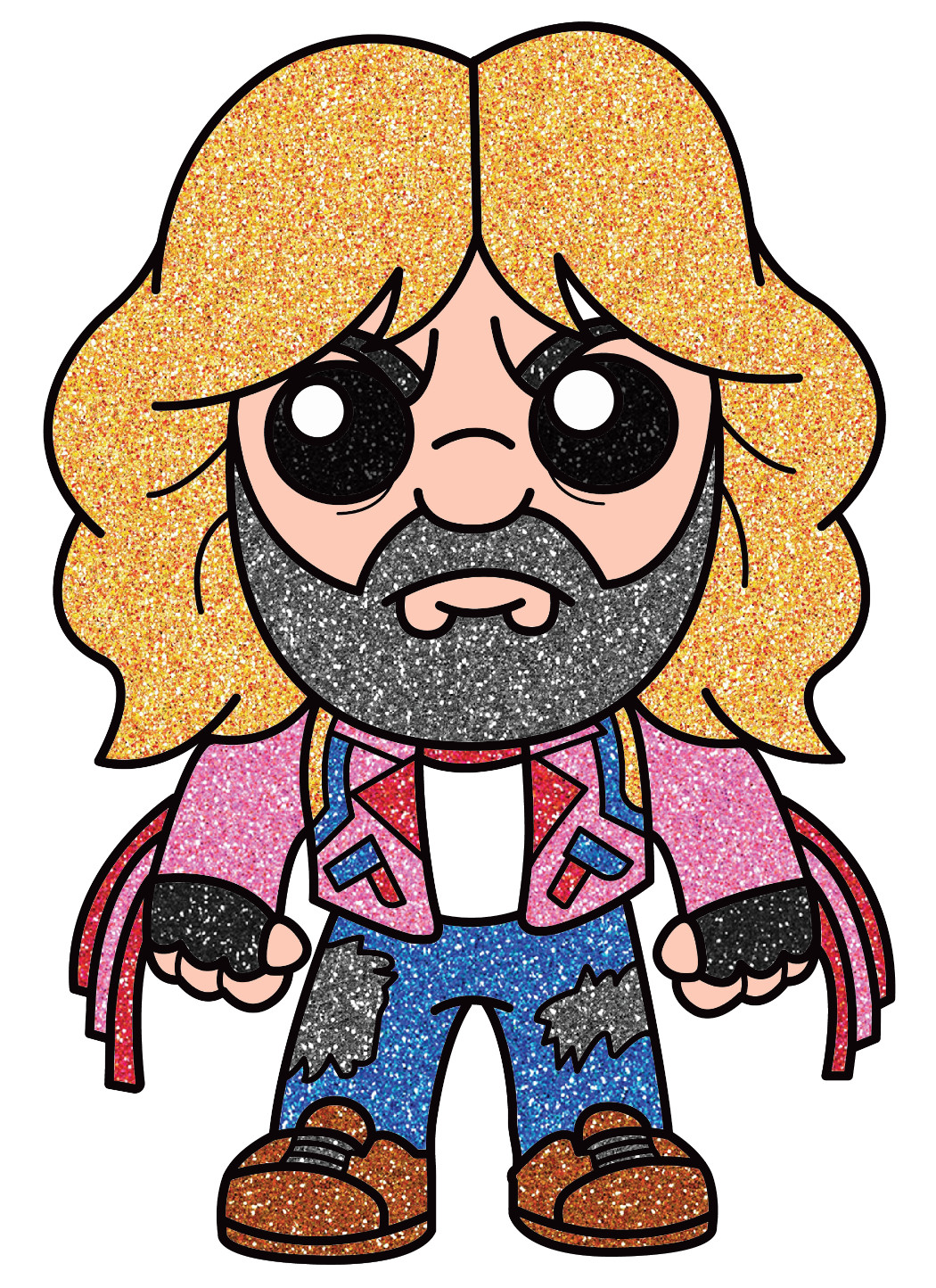 Minecraft Movie Garrett Garrison in Fringed Jacket 🎮🎥 Coloring Page