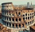 Ancient Roman Colosseum 🏟️🏛️ Colored Example