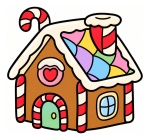 Candy Gingerbread House 🍭🏠🍬 Colored Example