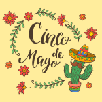 Celebrating Cinco de Mayo with Flowers and a Sombrero 🌼🎉🌵 Colored Example