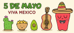Celebrating Cinco de Mayo with Mexican Symbols 🎉🇲🇽🌵 Colored Example