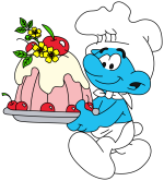 Chef Smurf Baking Delicious Smurfsberry Pie 🍰👨‍🍳🍓 Colored Example