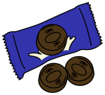 Chocolate Cookies with Cream Filling 🍪🍫❤️ Colored Example