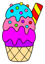 Delicious Cupcake with Sprinkles and a Straw 🧁🍰🍬 Colored Example