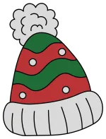 Colorful Striped Winter Hat ❄️🧣🧤 Colored Example