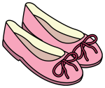 Cute Ballerina Shoes with Ties 💃🎀👠 Colored Example