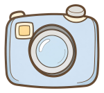 Cute Compact Digital Camera 📸✨🖼️ Colored Example