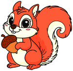 Cute Squirrel with Acorn 🐿️🌰😊 Colored Example