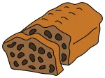 Delicious Christmas Fruit Bread Loaf Slice 🎄🍞😋 Colored Example