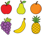 Delicious Mixed Fruits Collection 🍎🍐🍊 Colored Example