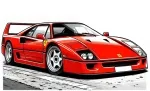 Ferrari F40 🏎️🚗💨 Colored Example