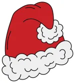 Festive Santa Hat 🎅🎁🎄 Colored Example