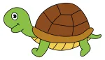 Gentle Green Turtle 🐢🌿🌊 Colored Example