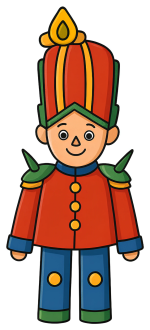 Happy Soldier with Pointed Shoulder Armor 🎖️😊 Colored Example