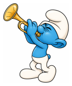 Harmony Smurf Playing Trumpet 🎺🎶✨ Colored Example