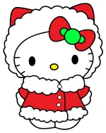 Hello Kitty Christmas 🎅❄️🎄 Colored Example