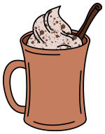 Hot Chocolate with Cream and Cinnamon 🍫🥛✨ Colored Example