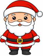 Jolly Santa Claus 🎅🎄🎁 Colored Example