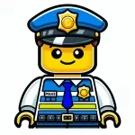 Lego Police Officer Upper Body 🚔🧱 Colored Example