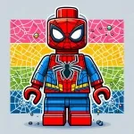 Lego Spiderman 🕷️🕸️ Colored Example