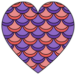 Mermaid Tail Pattern with Soft Scales 🧜‍♀️🌊🐚 Colored Example