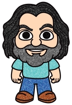 Minecraft Steve with Long Hair and Beard 🎮🧔🧱 Colored Example
