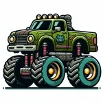 Monster Truck 🚚👾 Colored Example