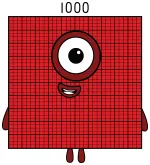 Numberblock 1000: A Milestone in Math Learning 🧠🔢🎉 Colored Example