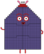 Numberblock 6100 Pyramid Explorer 🚀📐📡 Colored Example